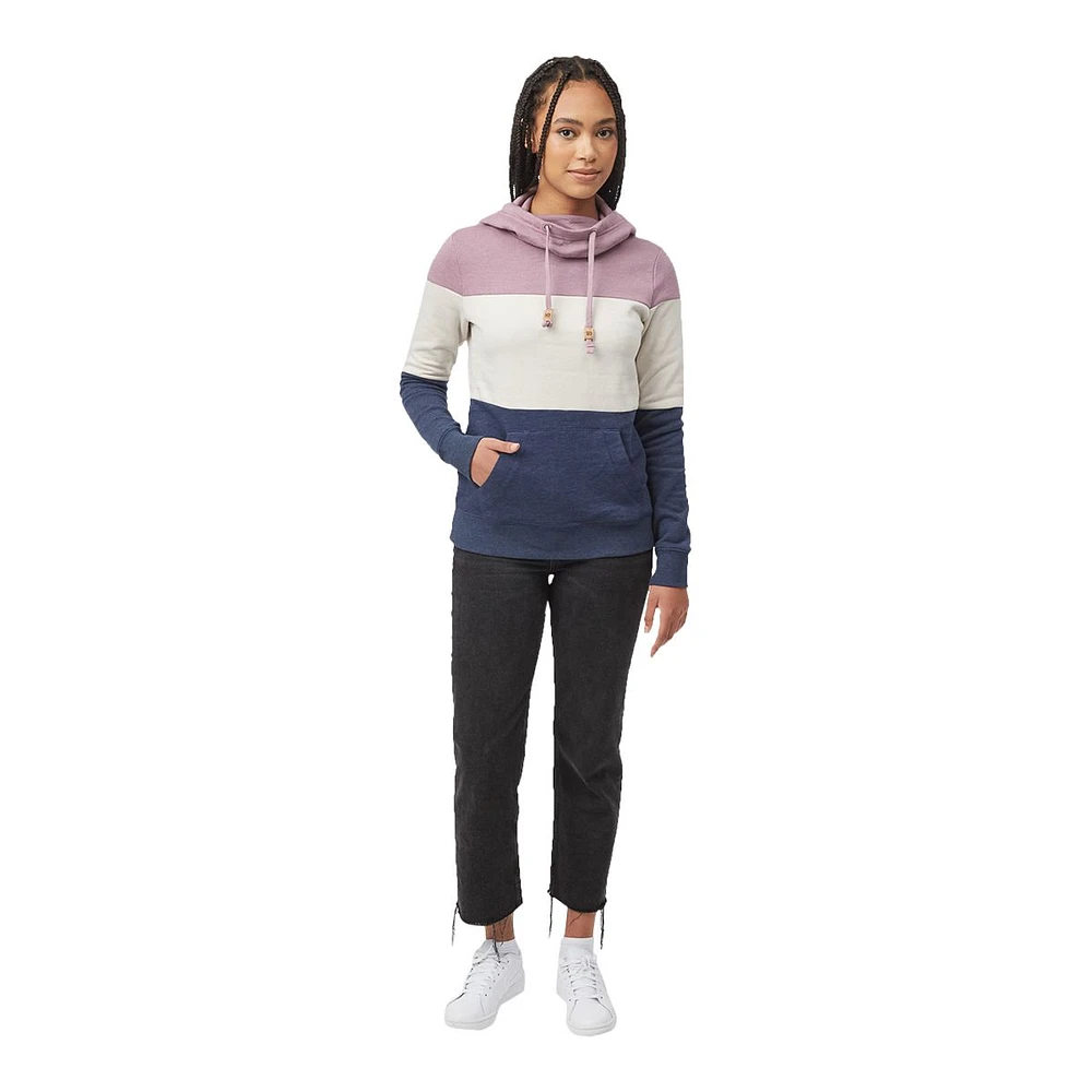 tentree Women's TreeFleece Blocked Banshee Hoodie