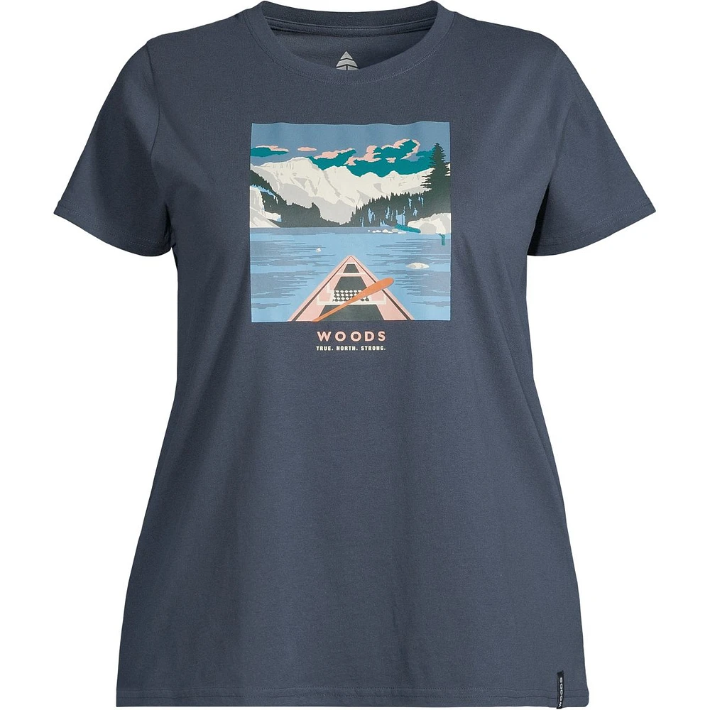 Woods Women's Plus Cayley Canoe T Shirt