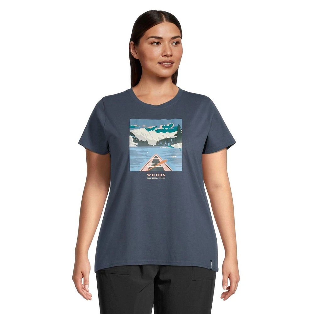 Woods Women's Plus Cayley Canoe T Shirt