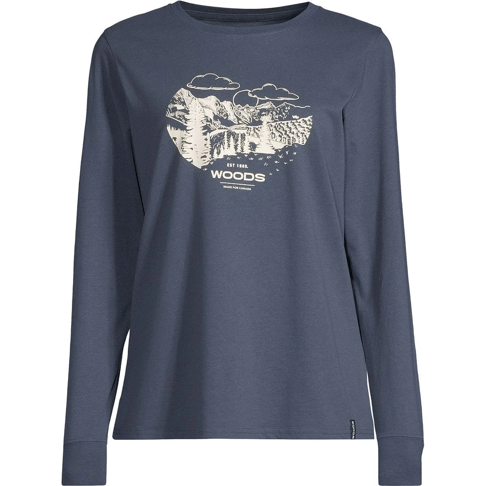 Woods Women's Cayley Scenery Long Sleeve T Shirt