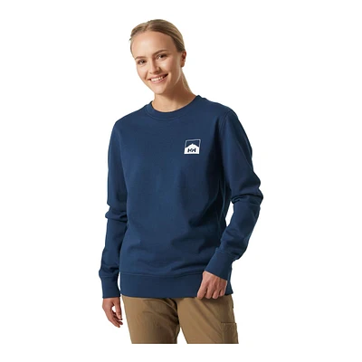 Helly Hansen Women's Nord Graphic Crewneck Organic Cotton Sweater