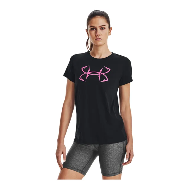 Under Armour Girls' Tech Solid Print Big Logo T Shirt