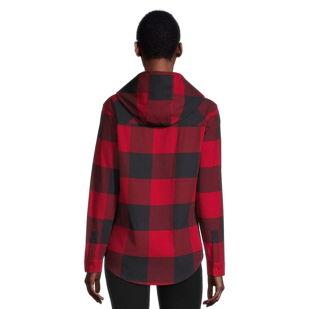 Ripzone Women's Apex 2.0 Hooded Flannel Top