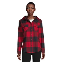 Ripzone Women's Apex 2.0 Hooded Flannel Top