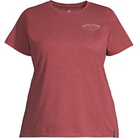 Woods Women's Plus Cayley Text T Shirt