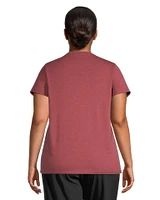 Woods Women's Plus Cayley Text T Shirt