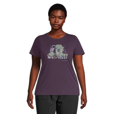 Woods Women's Plus Cayley Pack Your T Shirt