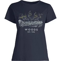 Woods Women's Cayley Northern Lights T Shirt