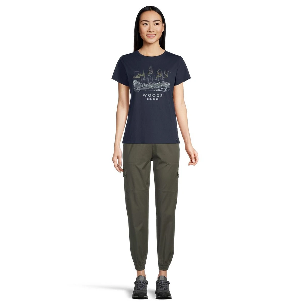 Woods Women's Cayley Northern Lights T Shirt