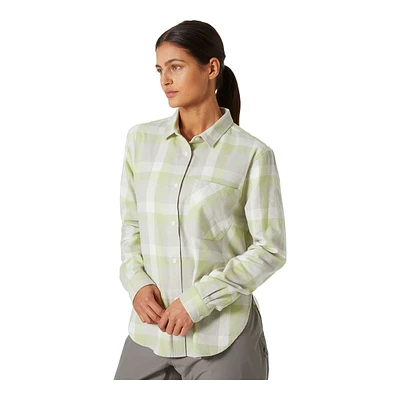 Helly Hansen Women's Lokka Organic Flannel Long Sleeve Shirt