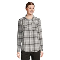 O'Neill Women's Fleece Plaid Flannel Top