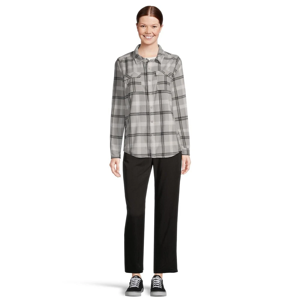 O'Neill Women's Fleece Plaid Flannel Top