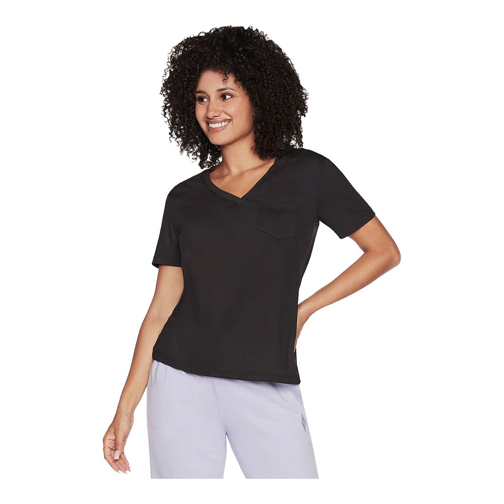 Skechers Women's Godri Serene V-Neck T Shirt