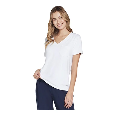 Skechers Women's Go Dri Serene V-Neck T-Shirt