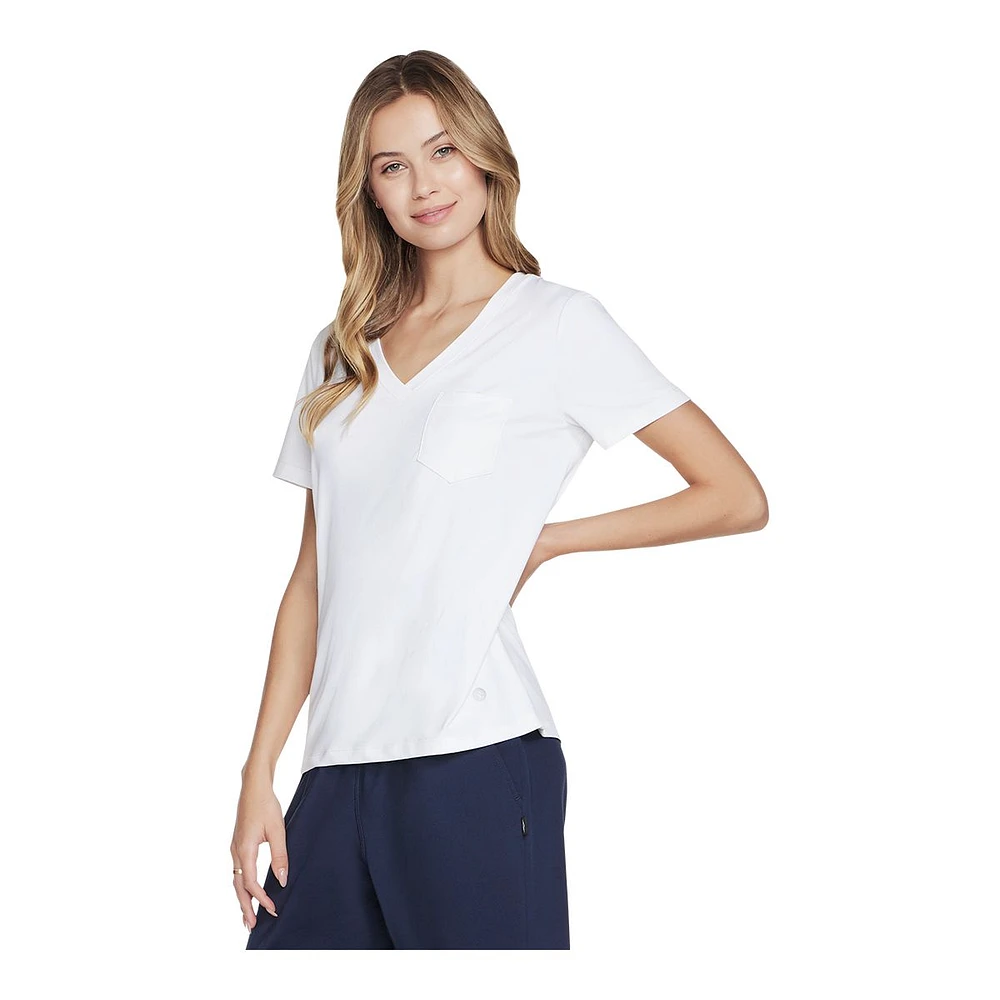 Skechers Women's Go Dri Serene V-Neck T-Shirt