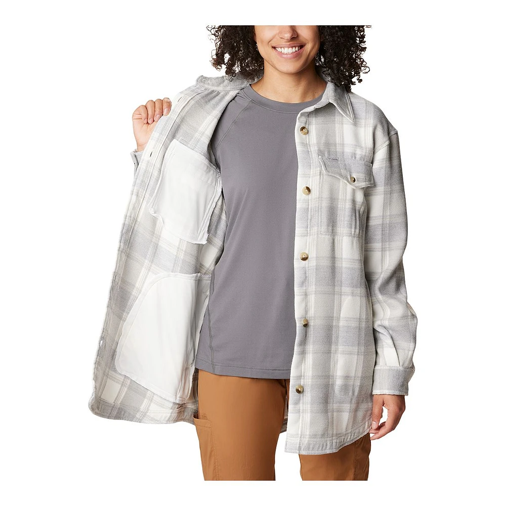 Columbia Women's Calico Basin Casual Fit Long Sleeve Shacket