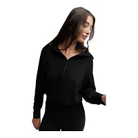 Everyday Sunday Women's The Warm Pop Over 1/2 Zip Long Sleeve Top