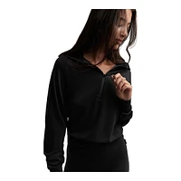 Everyday Sunday Women's The Warm Pop Over 1/2 Zip Long Sleeve Top