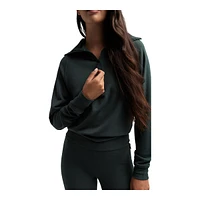 Everyday Sunday Women's The Warm Pop Over 1/2 Zip Long Sleeve Top