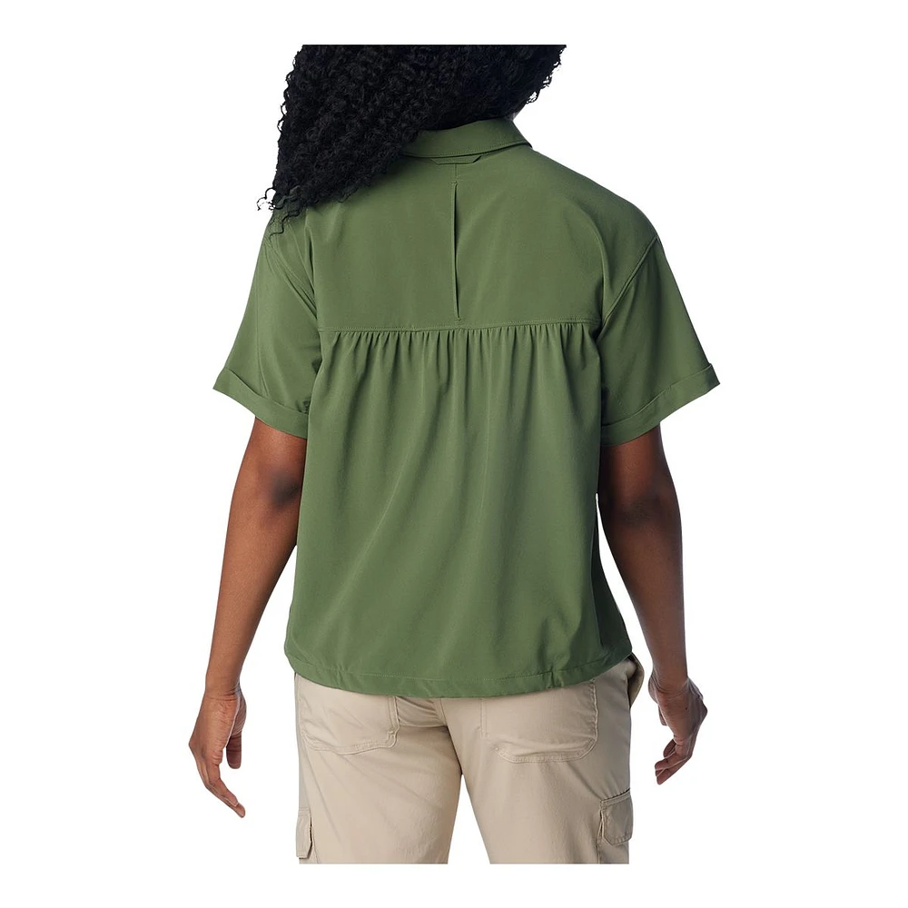 Columbia Women's Boundless Trek Omni-Shade™ Short Sleeve Button Down Shirt