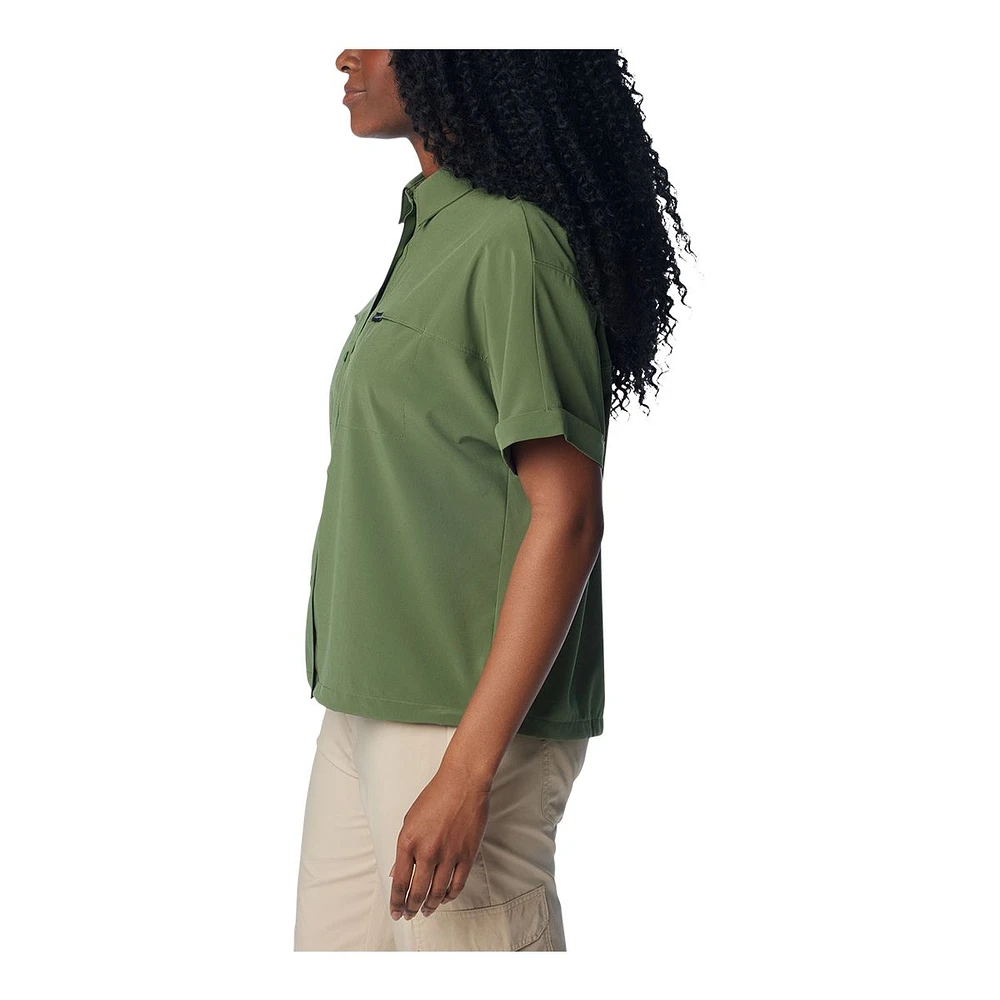 Columbia Women's Boundless Trek Omni-Shade™ Short Sleeve Button Down Shirt