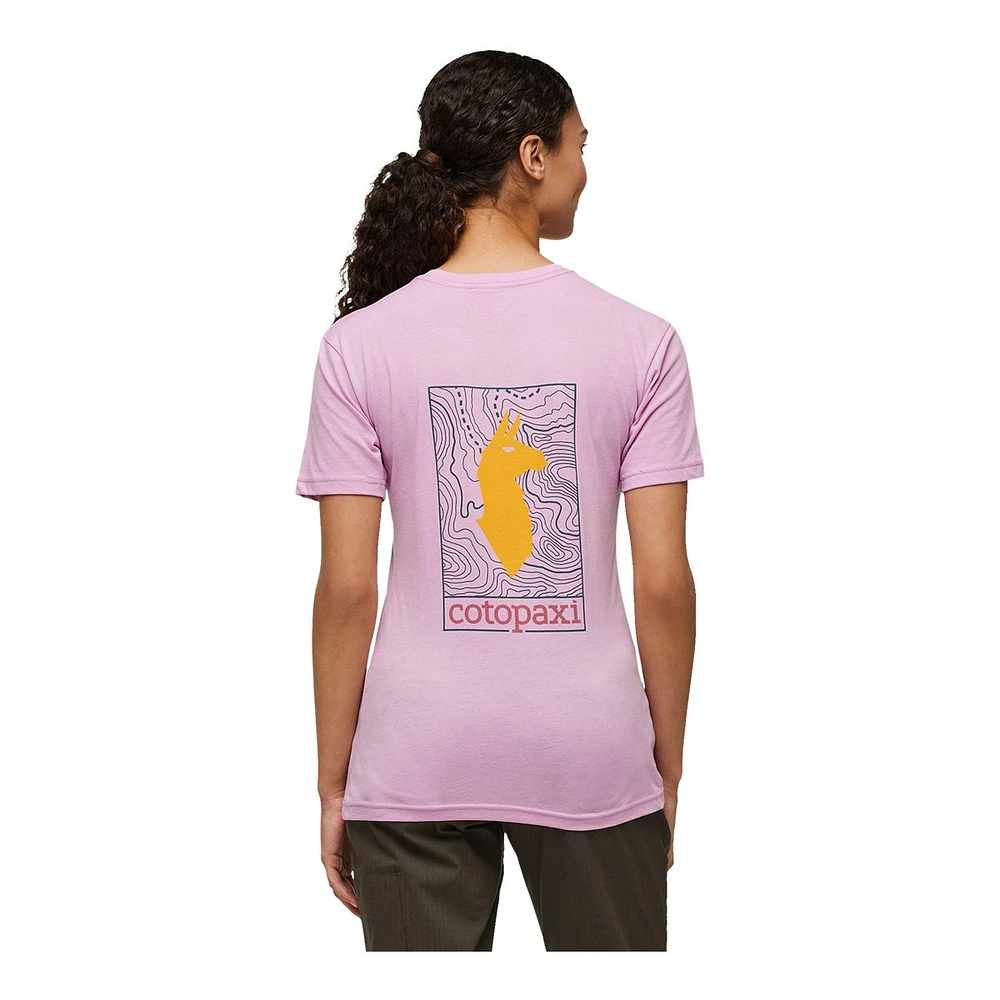 Cotopaxi Women's Llama Map Organic T Shirt