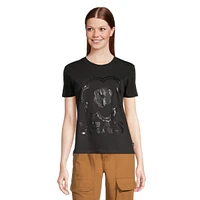 Vans Women's Blackout Floral Crew T Shirt