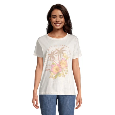 Roxy Women's Hibiscus Paradise BFC T Shirt