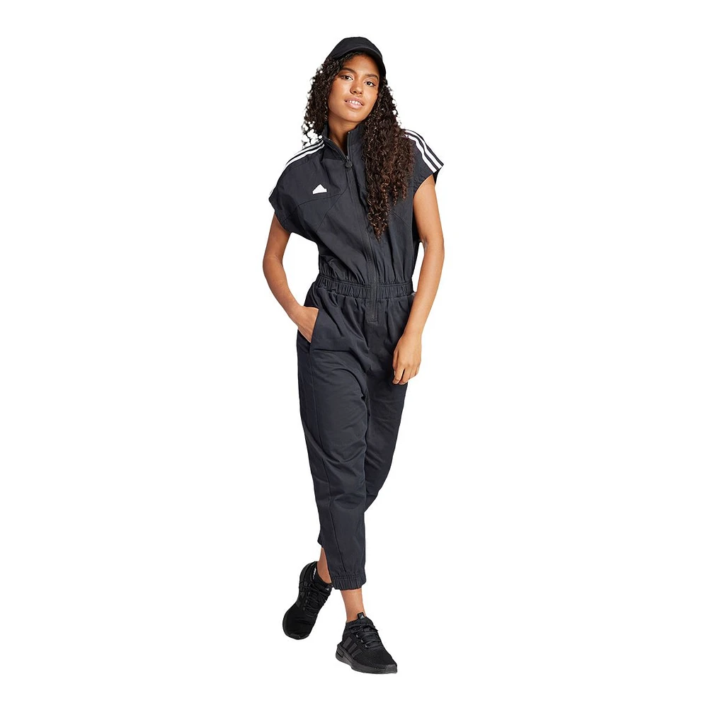 adidas Women's Tiro Woven Loose Jumpsuit