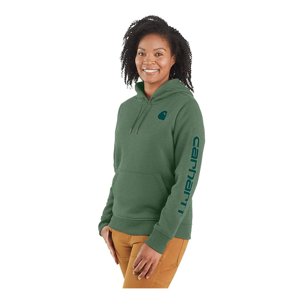 Carhartt Women's Logo Sleeve Graphic Hoodie