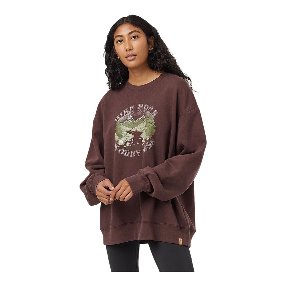 Tentree Women's Hike More Oversize Crew Sweatshirt