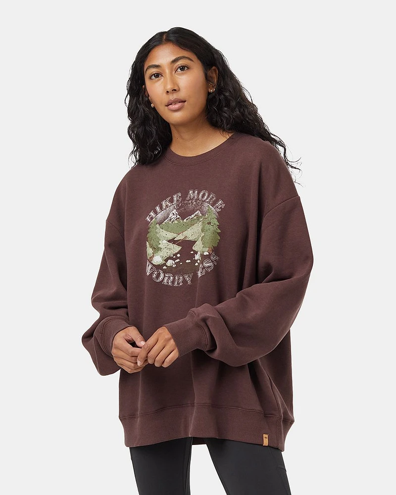 Tentree Women's Hike More Oversize Crew Sweatshirt