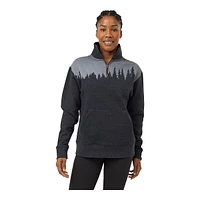 Tentree Women's Juniper 1/4 Zip Long Sleeve Top