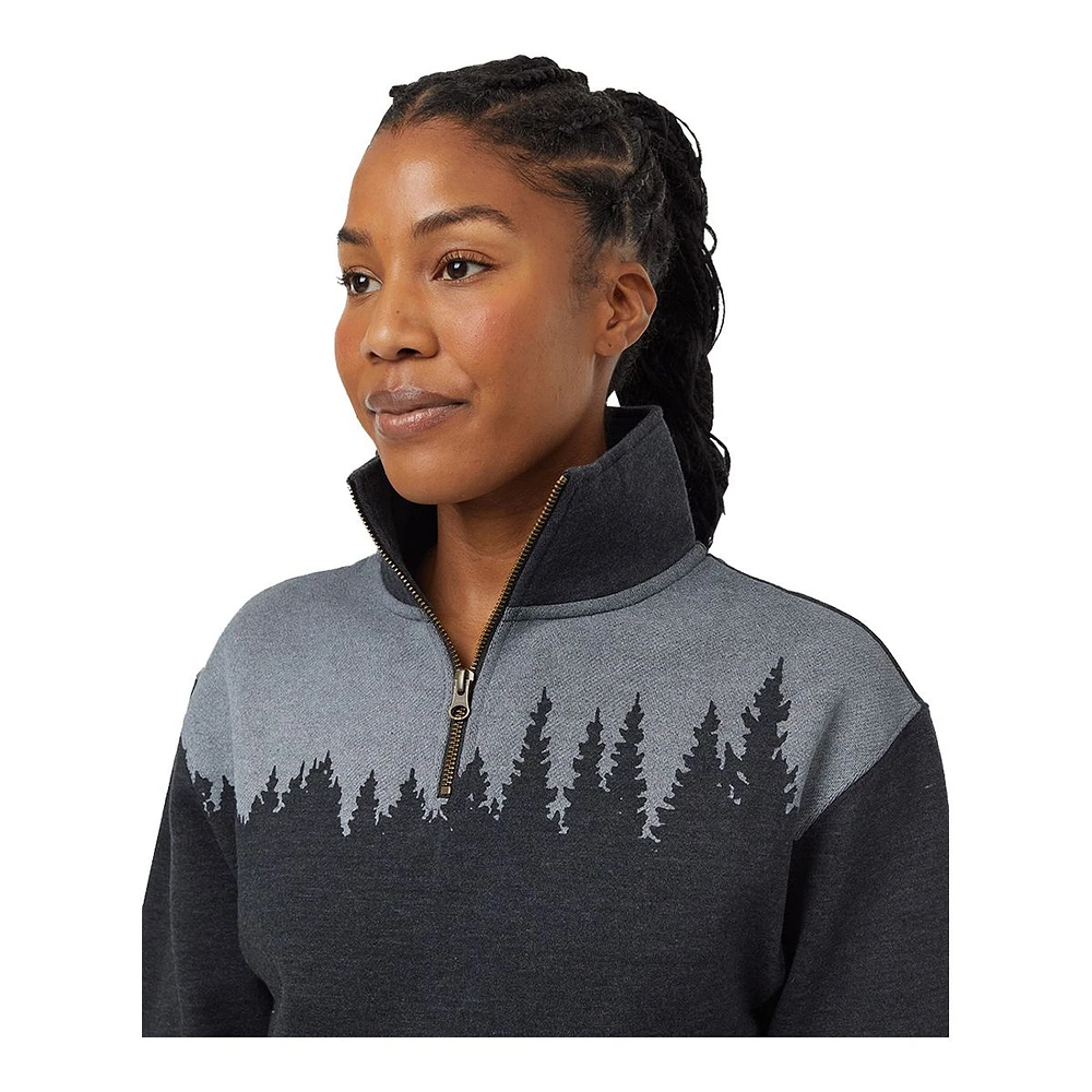 Tentree Women's Juniper 1/4 Zip Long Sleeve Top