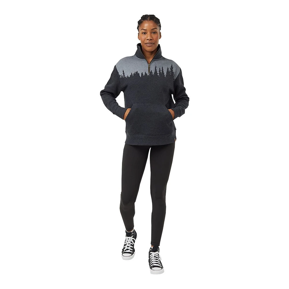 Tentree Women's Juniper 1/4 Zip Long Sleeve Top