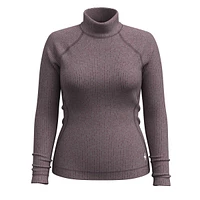 SMARTWOOL W MERINO RIB TURTLENECK (924) CHK VI