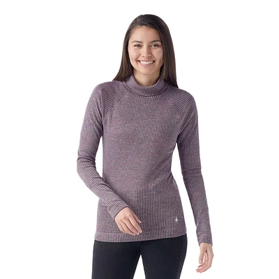 SMARTWOOL W MERINO RIB TURTLENECK (924) CHK VI