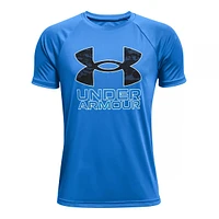 Under Armour Boys' Hybrid Print Fill Logo T Shirt