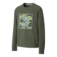 Ripzone Boys' Quetico Long Sleeve Shirt, Kids', Crewneck, Cotton, Graphic