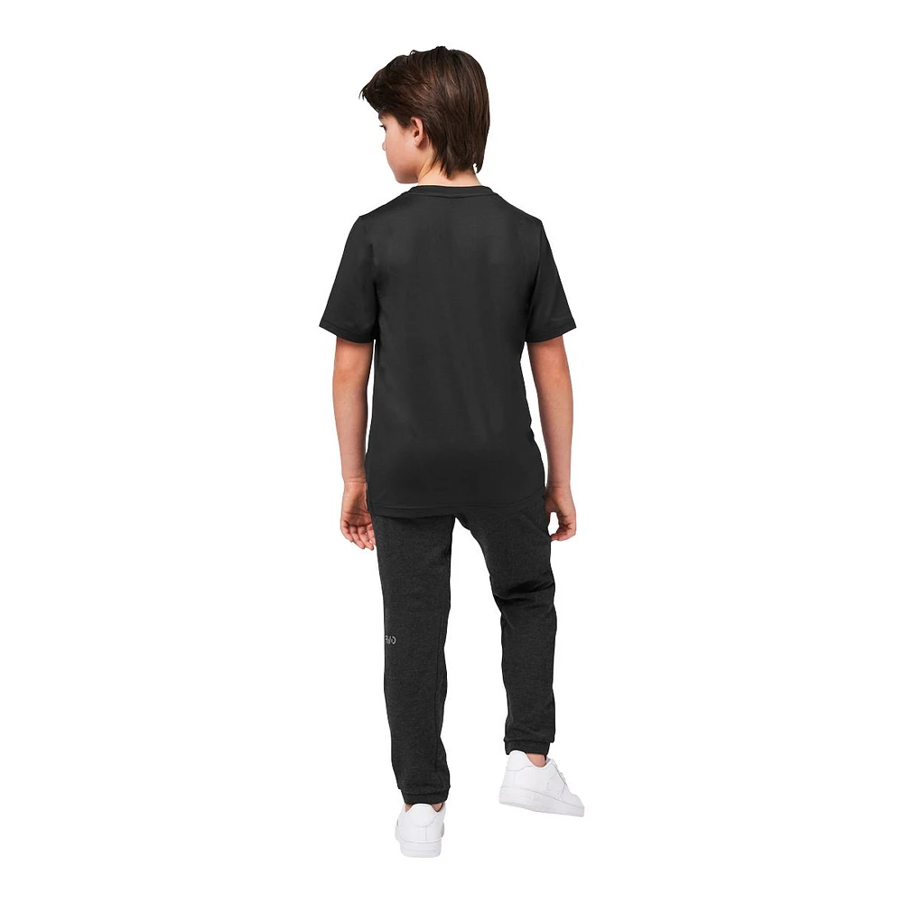 FWD Boys' Basic Tech T Shirt, Kids, Crewneck, Quick Dry, Athletic