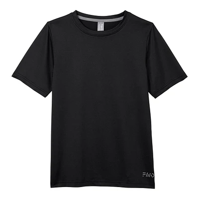 FWD Boys' Basic Tech T Shirt, Kids, Crewneck, Quick Dry, Athletic