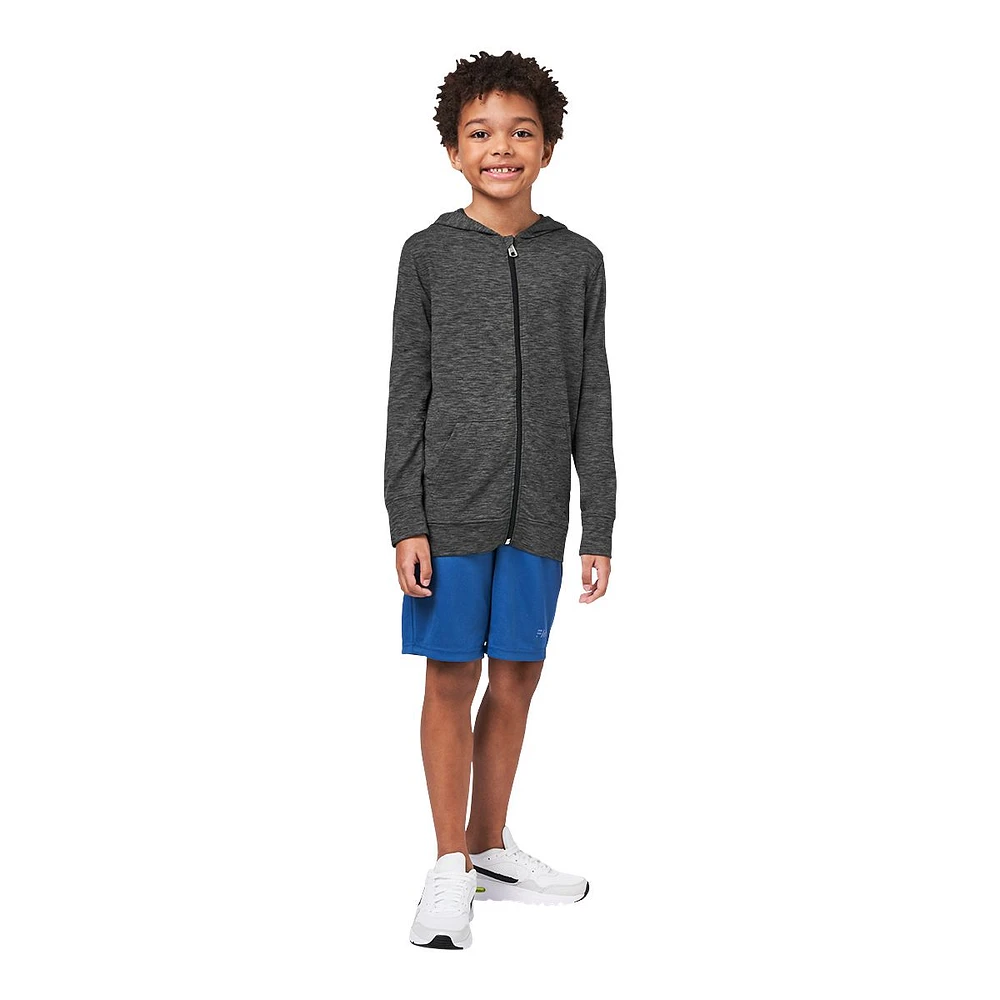 FWD Boys' Hoodie, Kids', Full Zip, Lightweight, Moisture Wicking