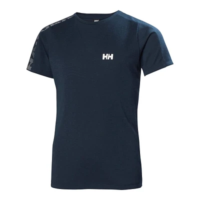 Helly Hansen Boys' Junior Active Tech T Shirt, Kids, Crewneck, Mesh, Athletic