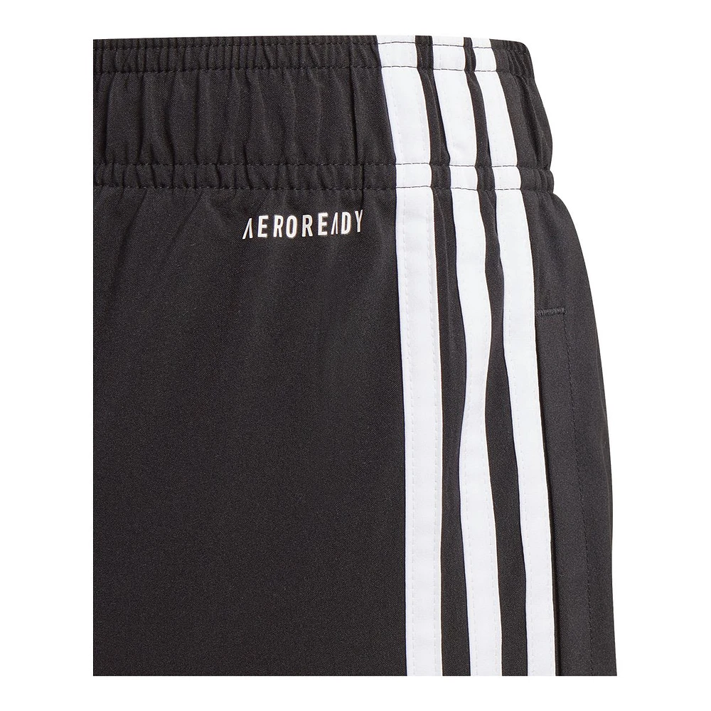 adidas Boys' 3-Stripe Woven Shorts, Kids', Mesh, Elastic Waistband, Pockets