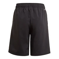 adidas Boys' 3-Stripe Woven Shorts, Kids', Mesh, Elastic Waistband, Pockets