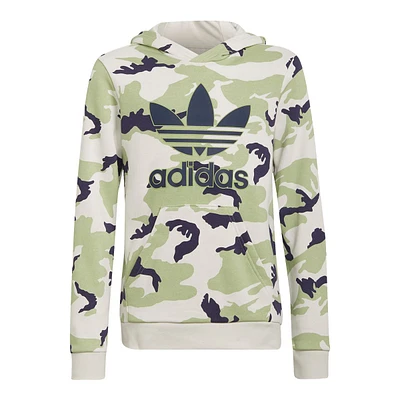 adidas Originals Boys' Camo Trefoil Hoodie, Kids', Pullover, Kangaroo Pocket