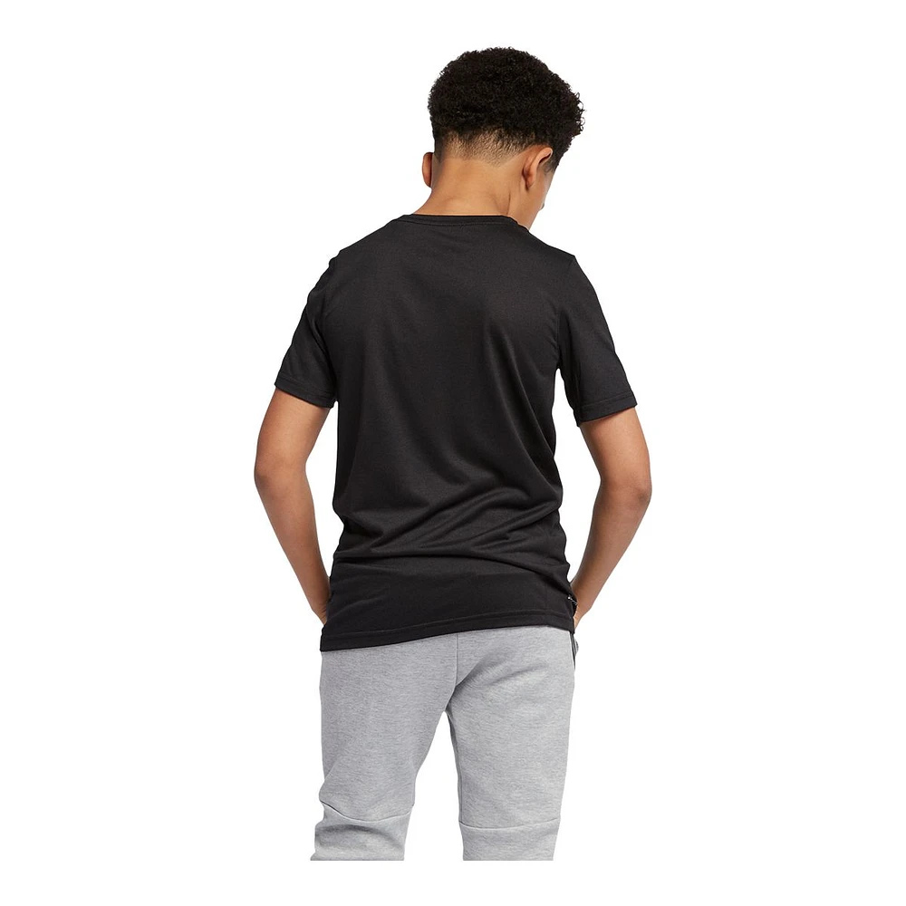 Nike Boys' Dri-FIT Legend Swoosh T Shirt, Kids, Crewneck, Quick Dry