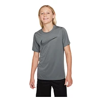 Nike Boys' Dri-FIT HBR T Shirt, Kids, Crewneck, Athletic