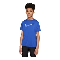 Nike Boys' Dri-FIT HBR T Shirt, Kids, Crewneck, Athletic