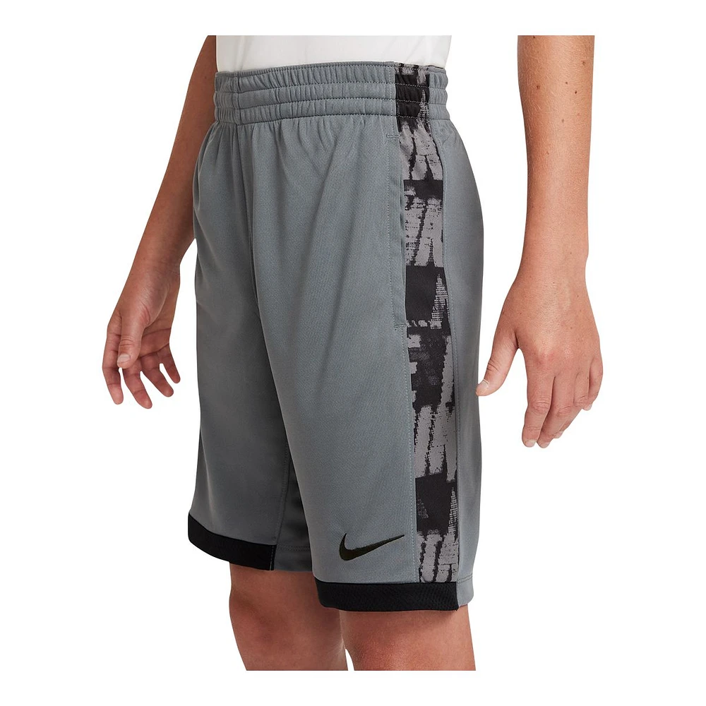 Nike Boys' Dri-FIT Trophy All Over Print Shorts, Kids', Athletic, Elastic Waistband, Pockets